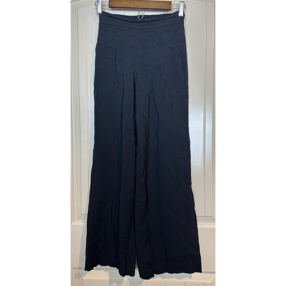 Leon Max Rayon Blend Wide Leg pull on pants beach resort vacation cruise sz XS